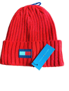 Tommy Hilfiger Men's Flag Patch Rib Watch Beanie Hat - Apple Red