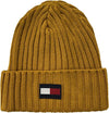 Tommy Hilfiger Men's Flag Patch Rib Watch Beanie Hat - Gold Beam